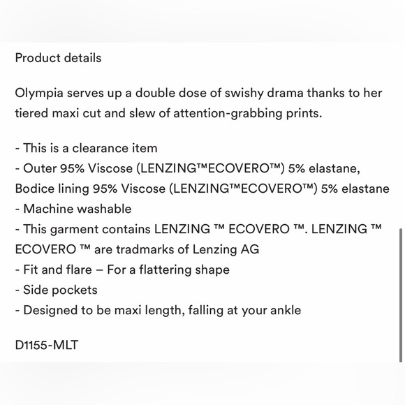 NWT Boden Olympia Maxi Dress Size 10R Colorful Print Pockets - Picture 12 of 12